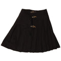 Gonna a pieghe da donna i Blues IT 44 media W28 lana nera