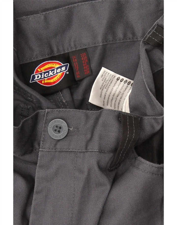Dickies Mens Straight Cargo Trousers W32 L30 Grey Colourblock Polyester