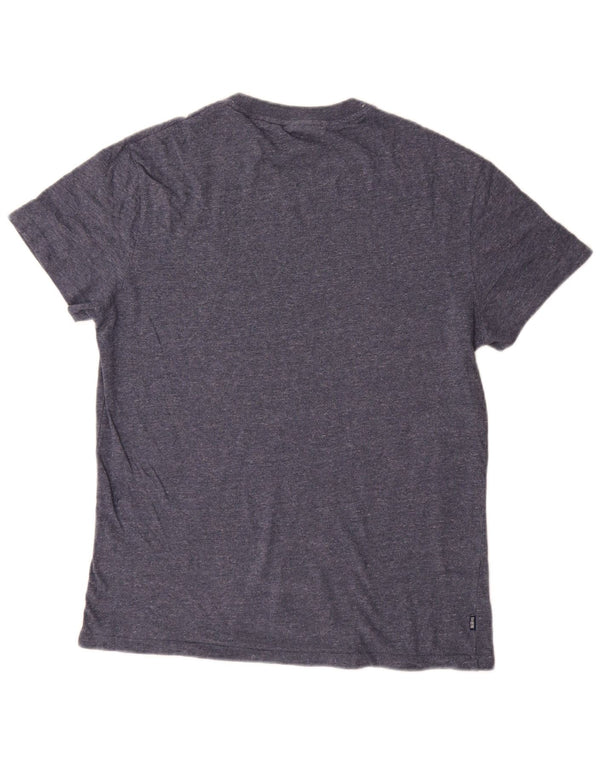 Camiseta Superdry Hombre Top Medium Azul Marino Algodón