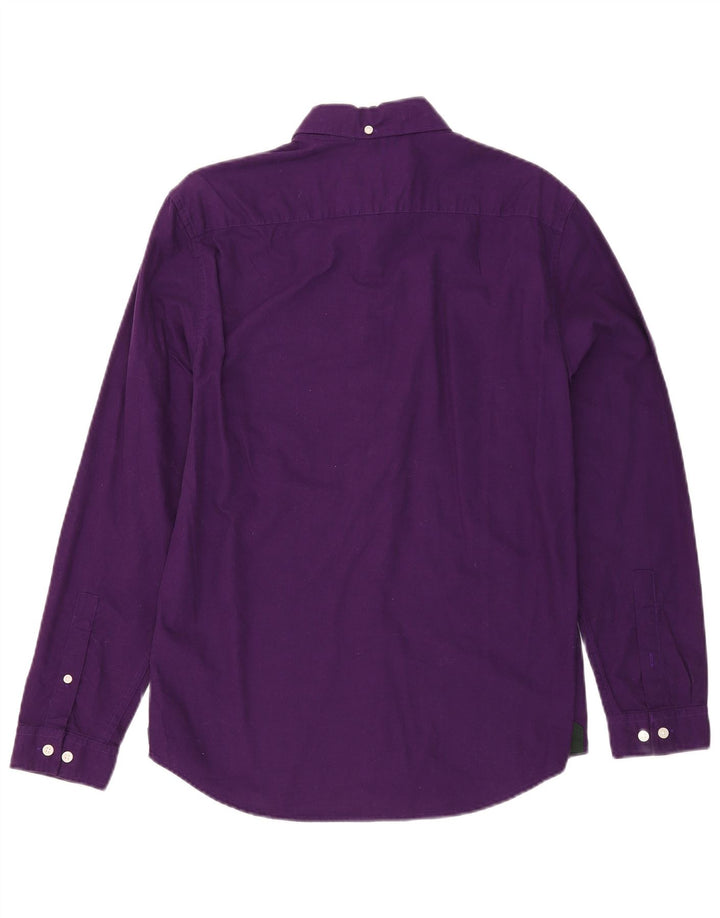 Jack Wills Mens Slim Fit Shirt Small Purple Cotton
