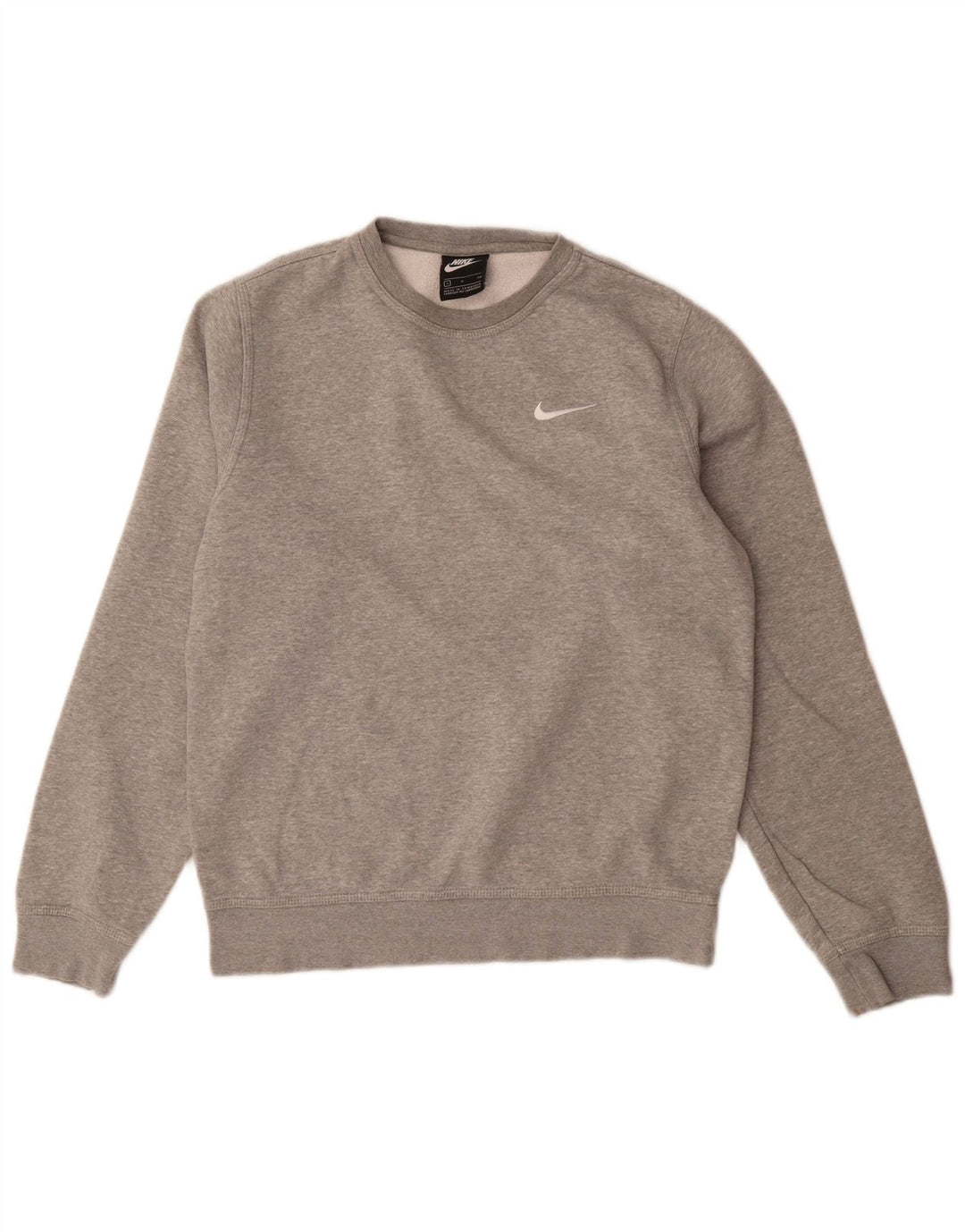 Felpa da uomo Nike Maglione piccolo grigio cotone screziato