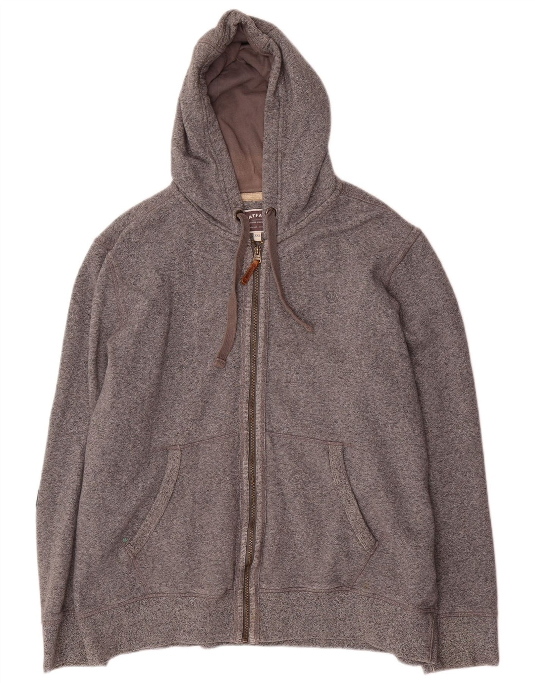 Fat Face Mens Zip Hoodie Sweater 2XL Grey Cotton