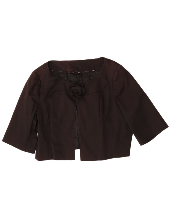 Jachetă bolero supradimensionată pentru femei Marks & Spencer Autograph UK 14 Medium Black