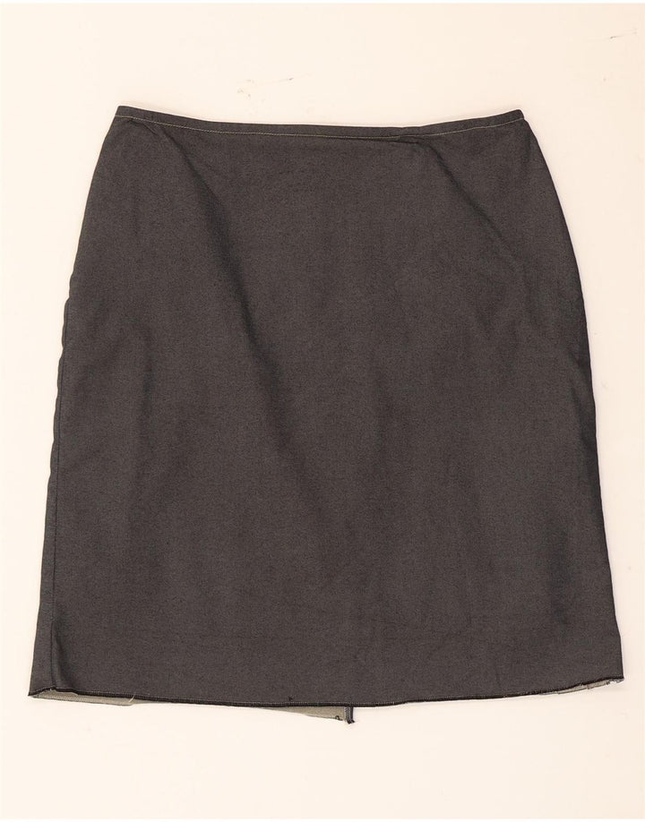 Max & Co. Womens Pencil Skirt UK 8 Small W28  Grey Acetate
