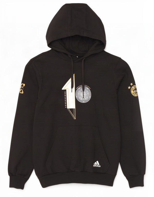 Adidas Hombre FC Bayern München Gráfico Sudadera con Capucha Jersey Pequeño Algodón Negro