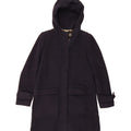 J. CREW Womens Hooded Overcoat US 2 XS Navy Blue Wool Vintage J. Crew and Second-Hand J. Crew from Messina Hembry 