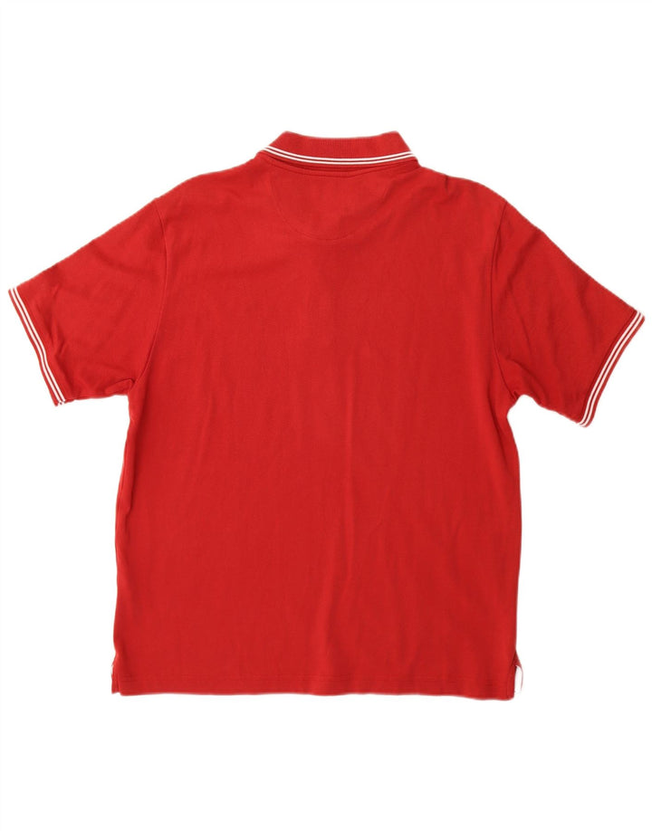 Champion Mens Easy Fit Polo Shirt Medium Red Cotton