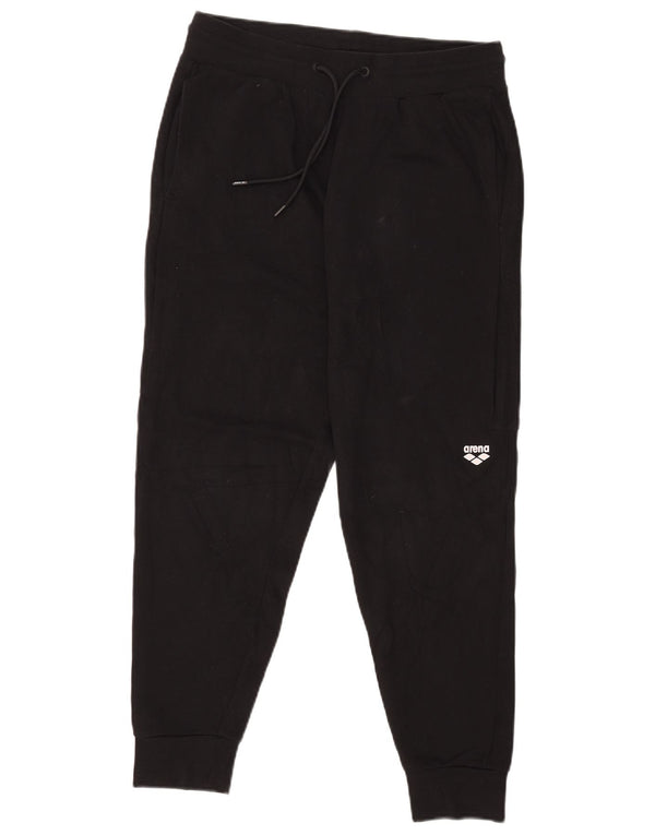 Arena Mens Tracksuit Trousers Joggers Medium Black Cotton