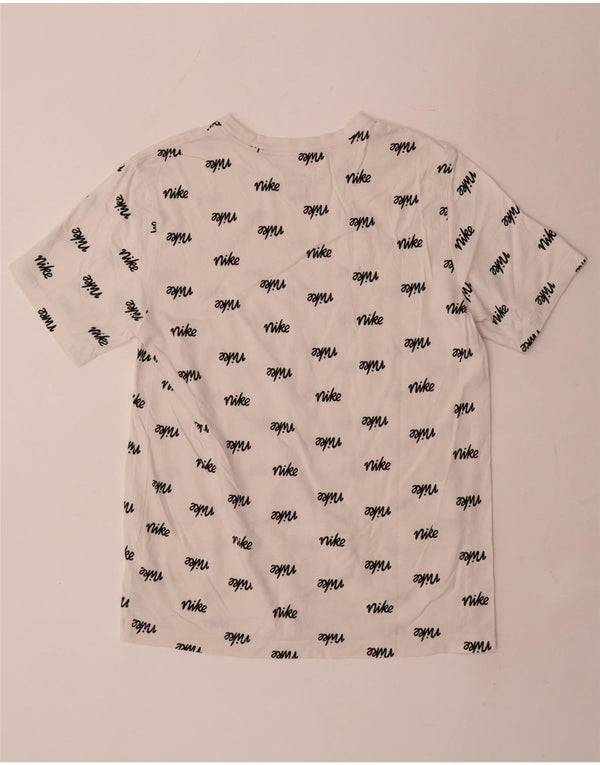 Nike grafisk t-shirt til mænd, medium hvid bomuld