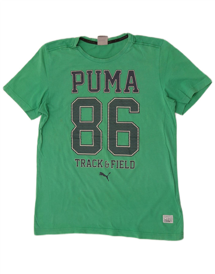 Tricou grafic Puma pentru bărbați Top mic verde