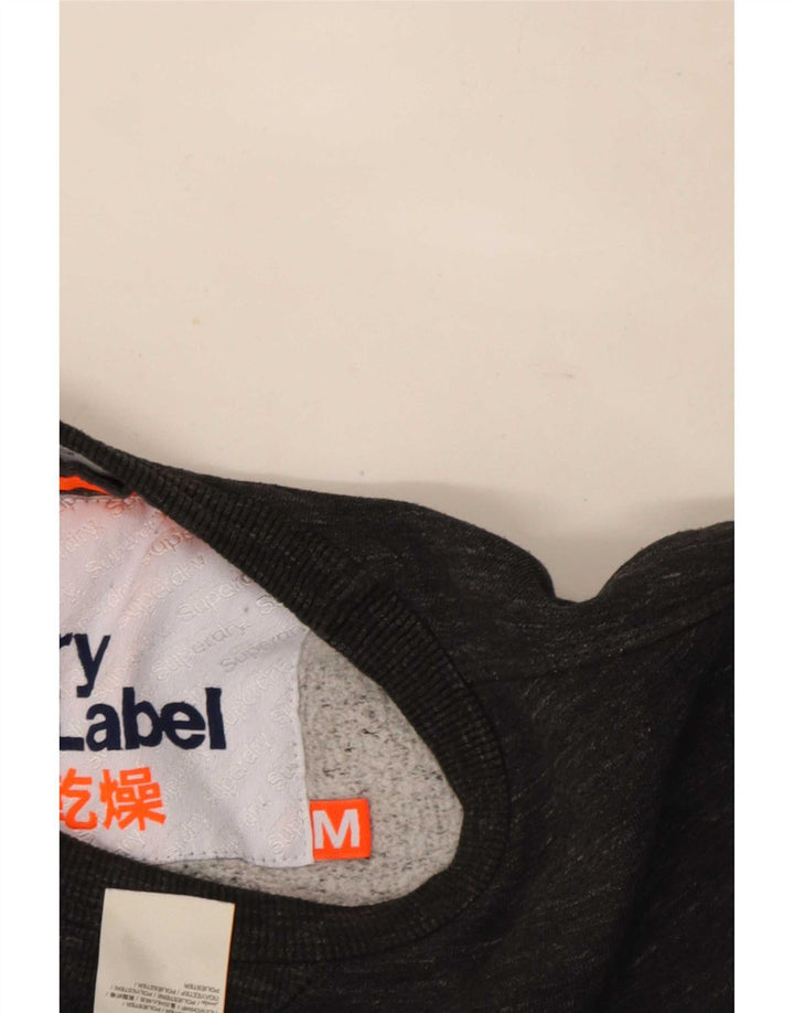 Superdry Sweatshirt-trøje til mænd Medium Grey Flecked Bomuld