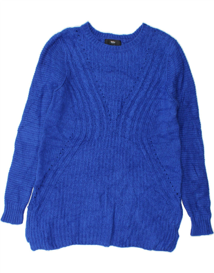 MOSSIMO Womens Boat Neck Jumper Sweater UK 16 Large Blue Acrylic Vintage Mossimo and Second-Hand Mossimo from Messina Hembry 