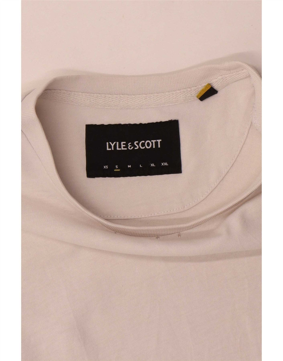 Lyle & Scott Mens T-Shirt Top Small White Cotton