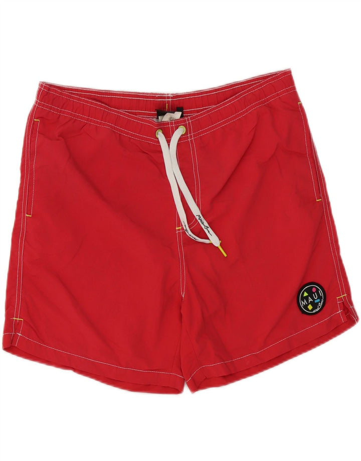 Maui and Sons Herren-Badeshorts, mittelrot, Polyamid