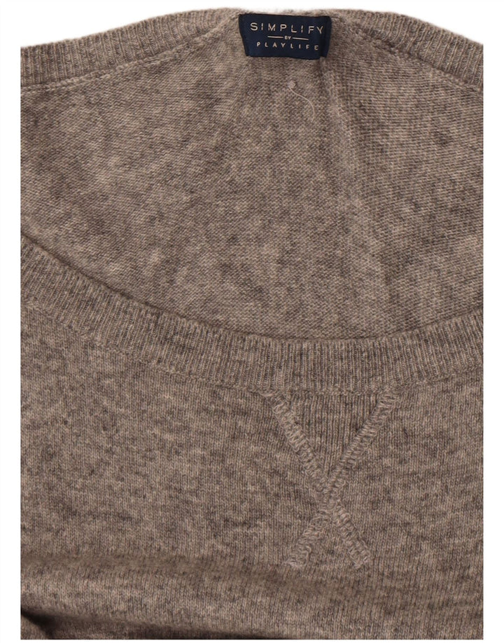 Playlife Womens Jumper Dress UK 10 Small Grey