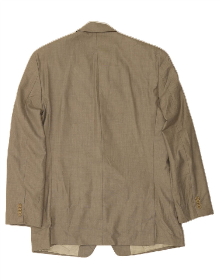 MICHAEL KORS Mens 2 Button Blazer Jacket IT 48 Medium Beige Polyester Vintage Michael Kors and Second-Hand Michael Kors from Messina Hembry 