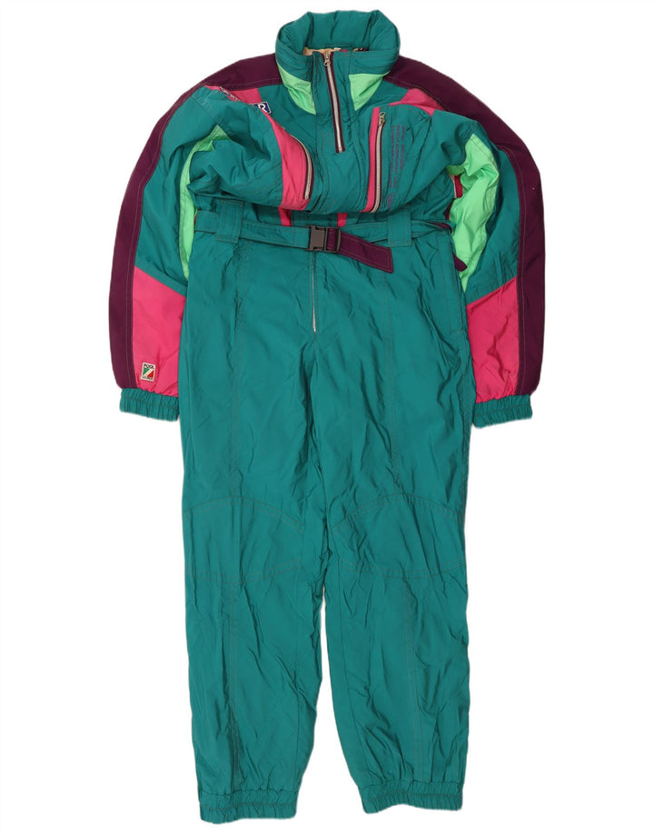 COLMAR Herren-Skioverall IT 54, groß, grünes Colourblock-Polyamid