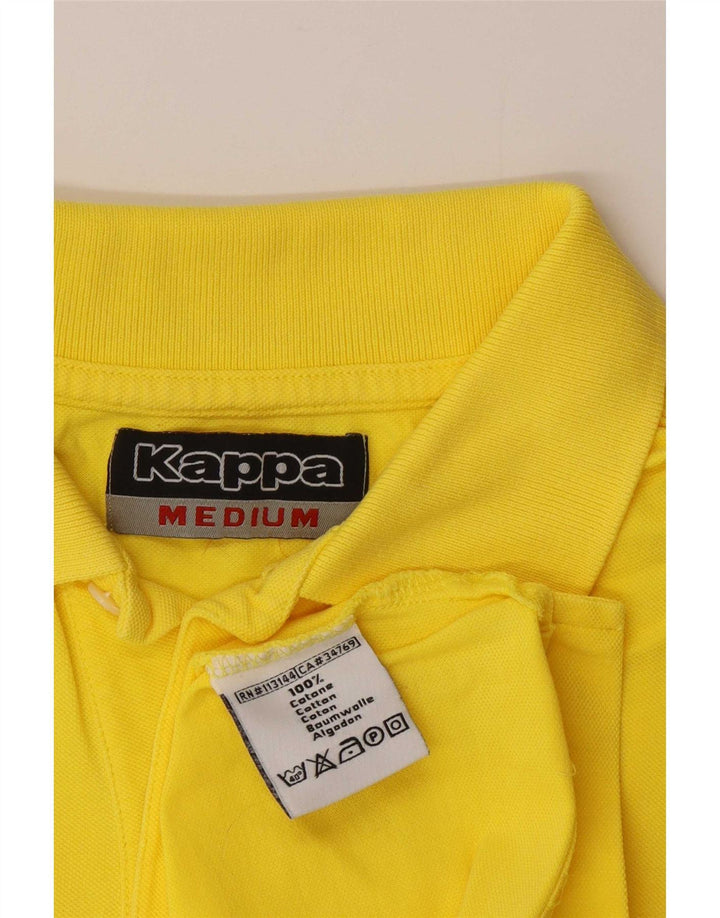 Adidas Mens Polo Camisa Médio Algodão Amarelo