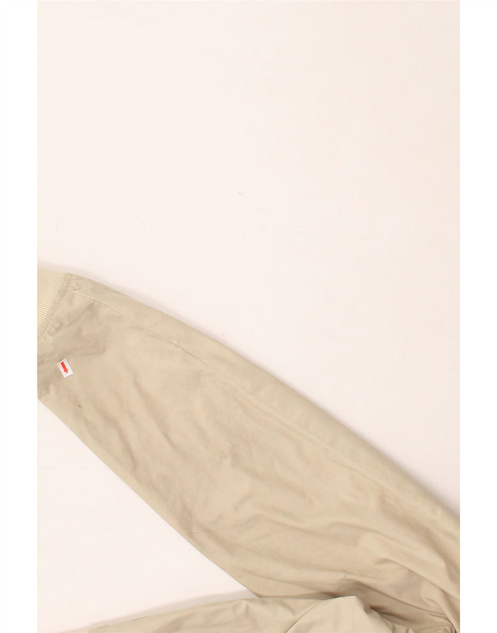 WOOLRICH Mens Bomber Jacket UK 42 XL Beige Cotton Modern Vintage Woolrich and Second-Hand Woolrich from Messina Hembry 