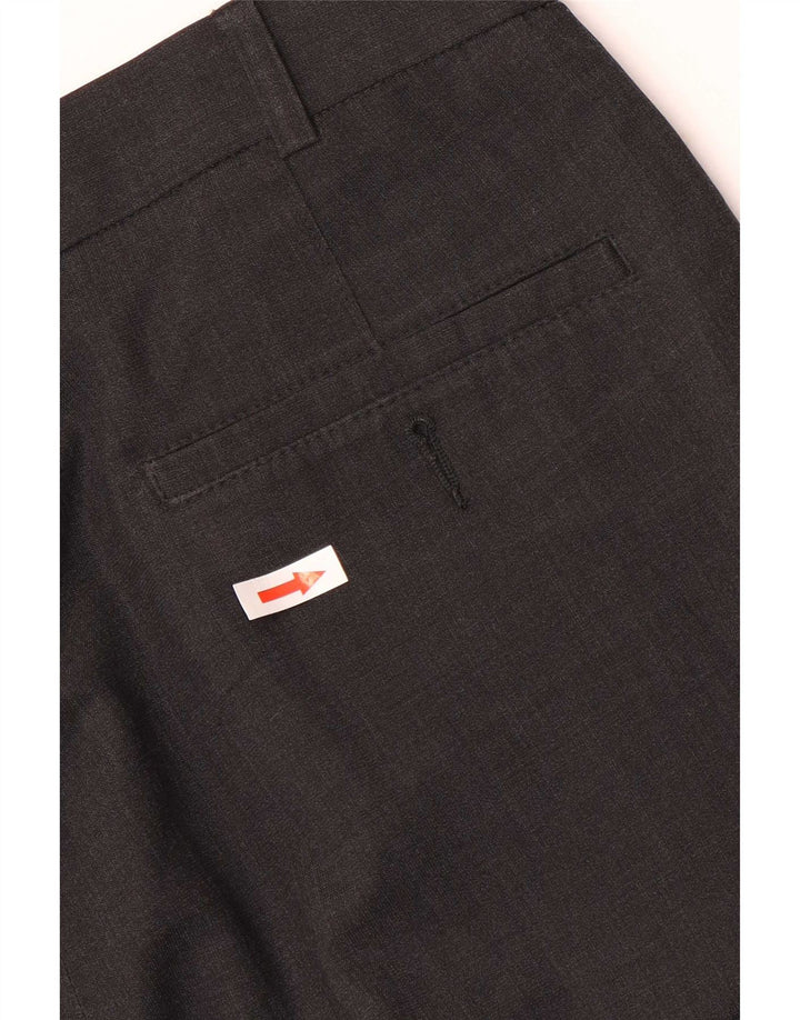 Marks & Spencer Mens Pegged Suit Trousers W36 L31 Grey Polyester