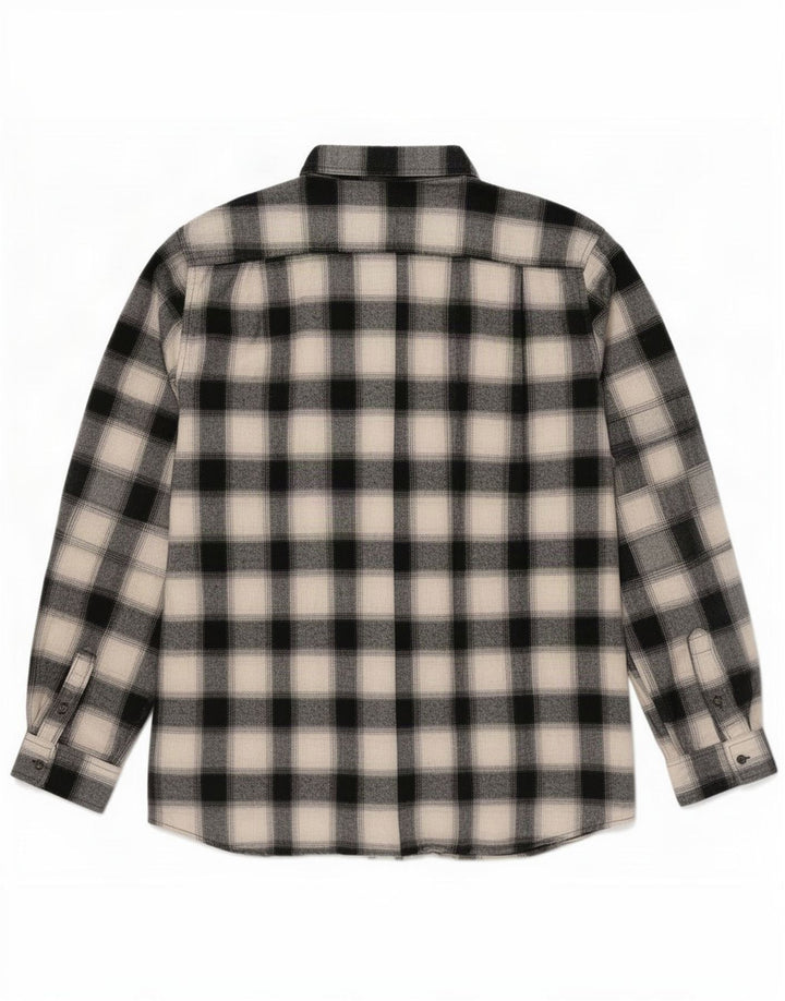Camicia Lee da uomo in flanella vestibilità regolare 2XL cotone a quadri nero