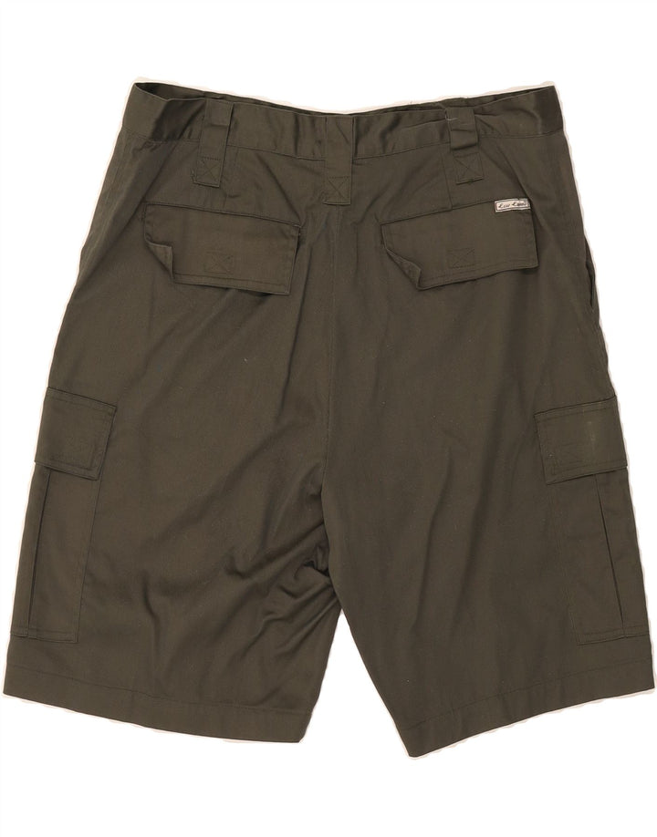 VINTAGE Mens Cargo Shorts IT 50 Large W34  Khaki Cotton Vintage Vintage and Second-Hand Vintage from Messina Hembry 