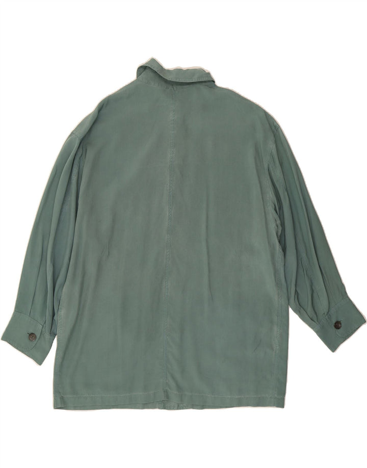 OLIVIA HASSLER Womens Utility Jacket IT 42 Medium Green Vintage Olivia Hassler and Second-Hand Olivia Hassler from Messina Hembry 