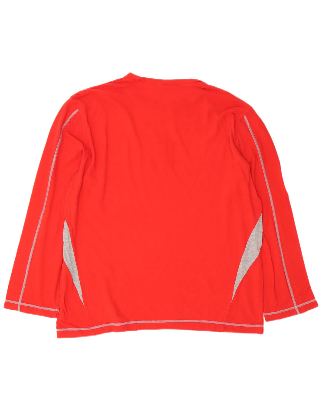 FILA Herre Grafisk Top Langærmet Stor Rød Colourblock Bomuld
