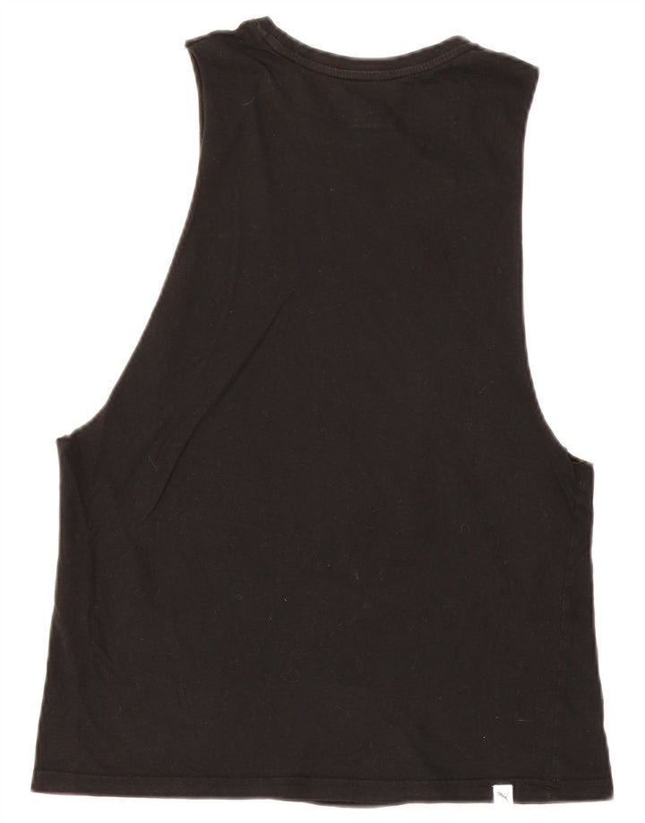 Puma Womens Graphic Vest Top UK 8 Small Black