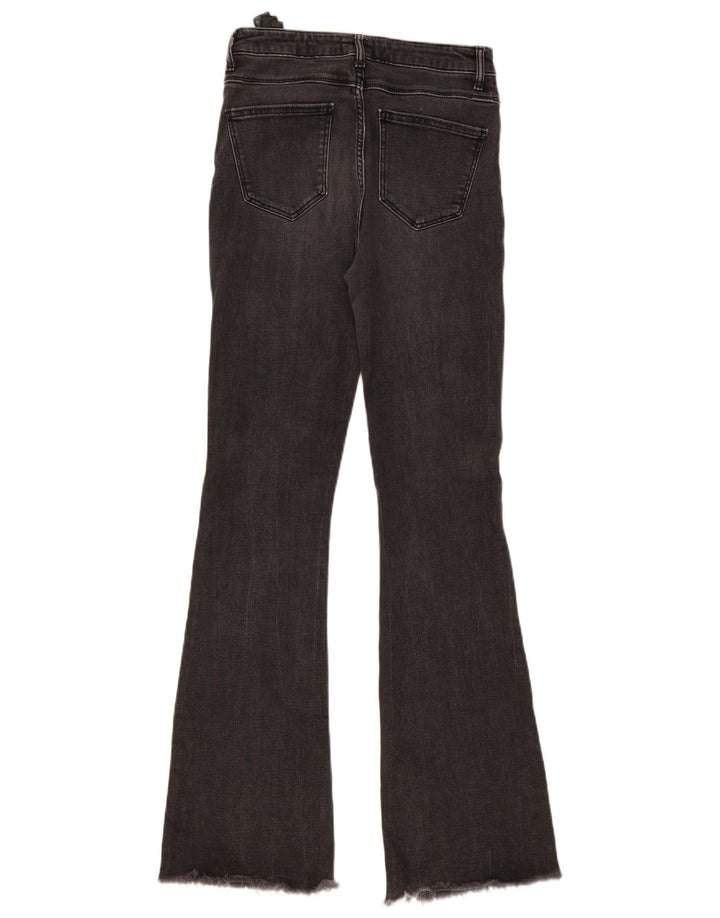 Zara Womens Flared Jeans EU 38 Small W28 L34 Grey Cotton