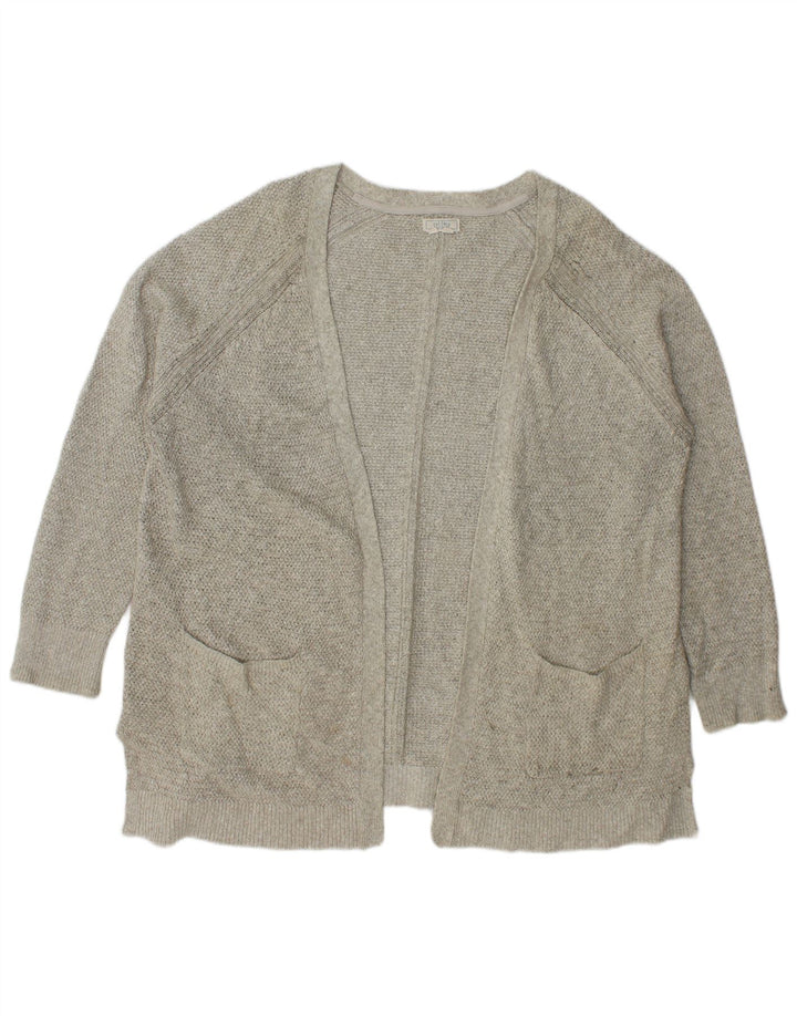 Suéter feminino aberto FAT FACE UK 18 XL algodão cinza