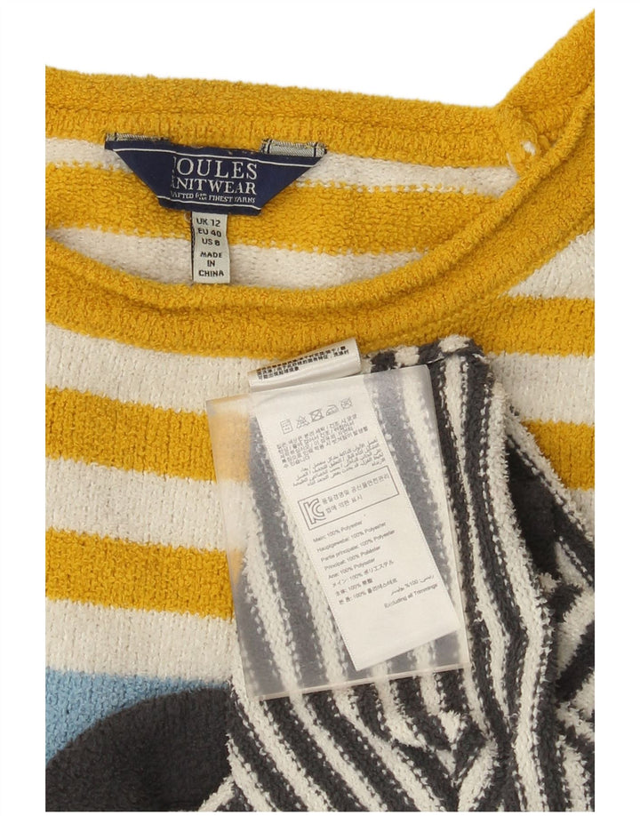 Joules Womens Boat Neck Jumper Sweater UK 12 Medium Multicoloured Striped