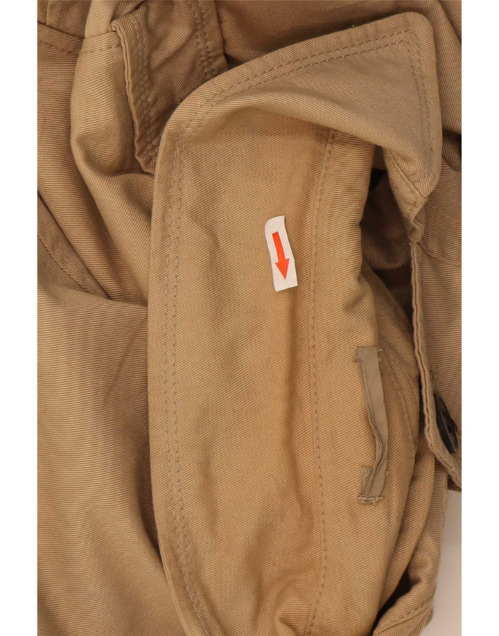 Zara Gabardina para hombre UK 36 Small Beige Poliéster
