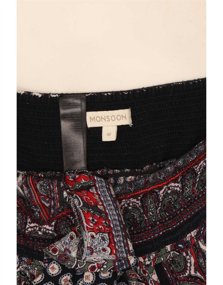 Monsoon Saia Cigana Feminina Média W30 Patchwork Multicolor Viscose