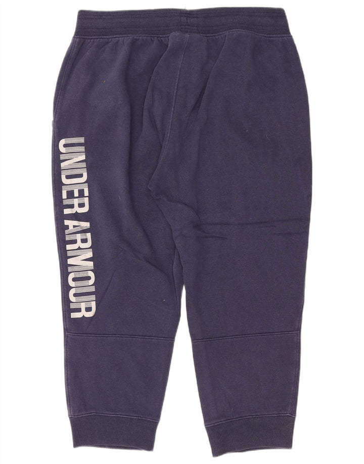 Under Armour Pantaloni da tuta da uomo con grafica Capri da jogging medio blu navy