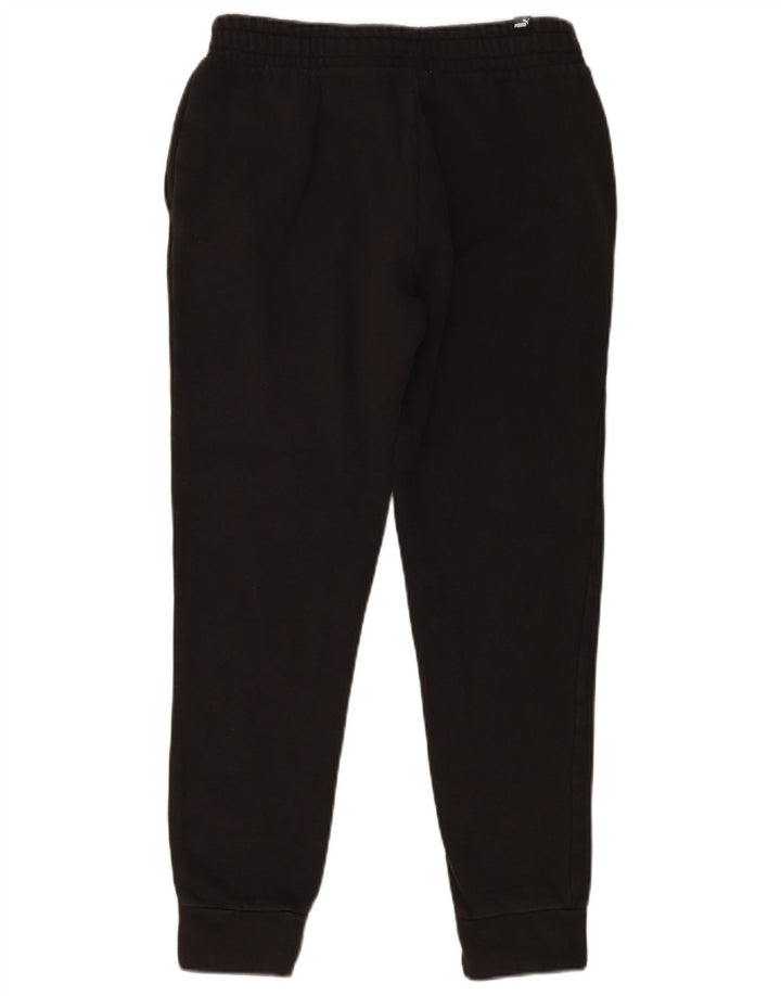 Puma Mens Tracksuit Trousers Joggers Small  Black Cotton