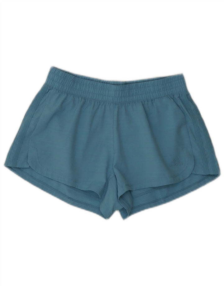 Adidas sportsshorts til kvinder UK 8/10 Small Blue Polyester