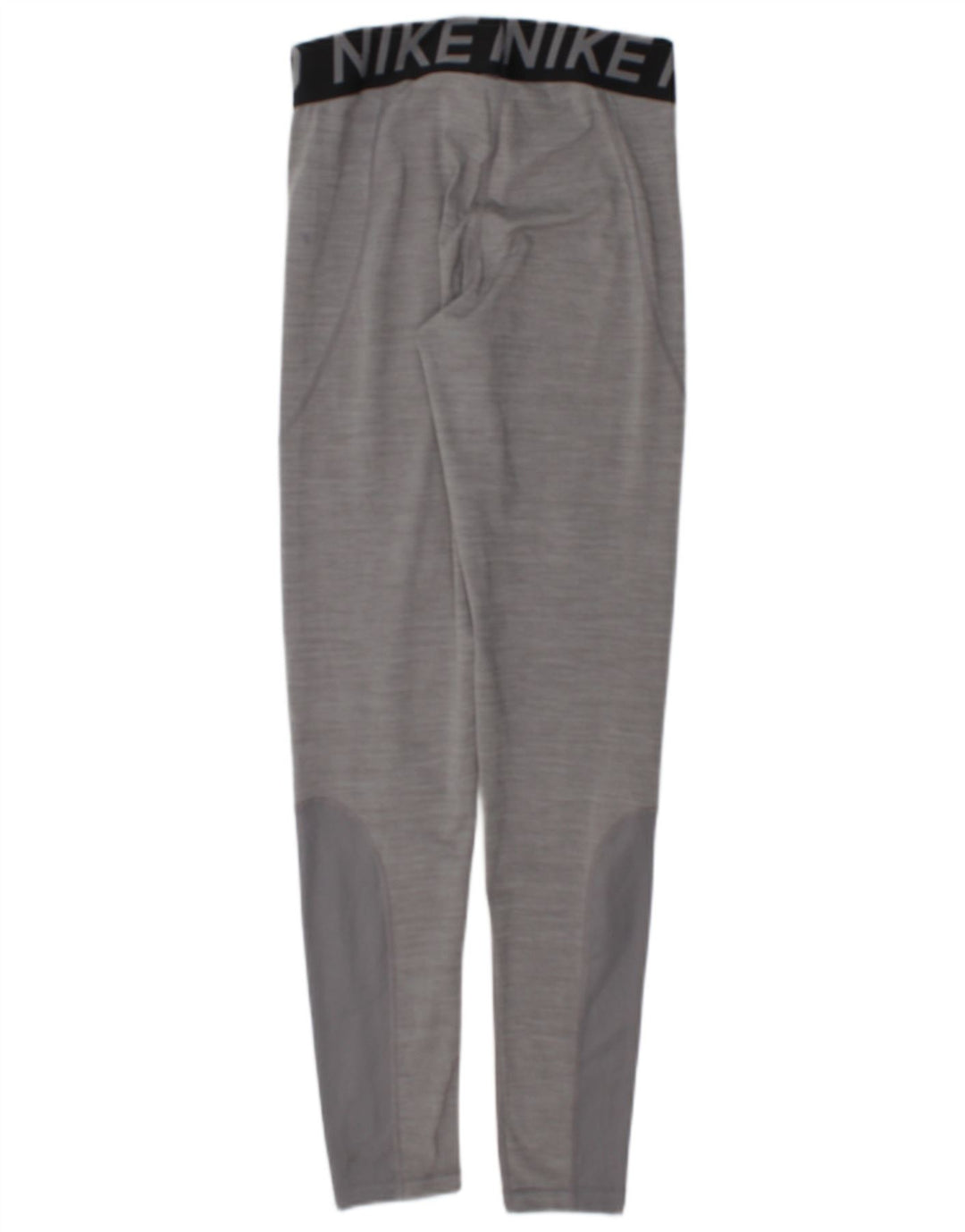 Nike Womens Dri Fit Graphic Leggings UK 12 Medium Grey Colourblock