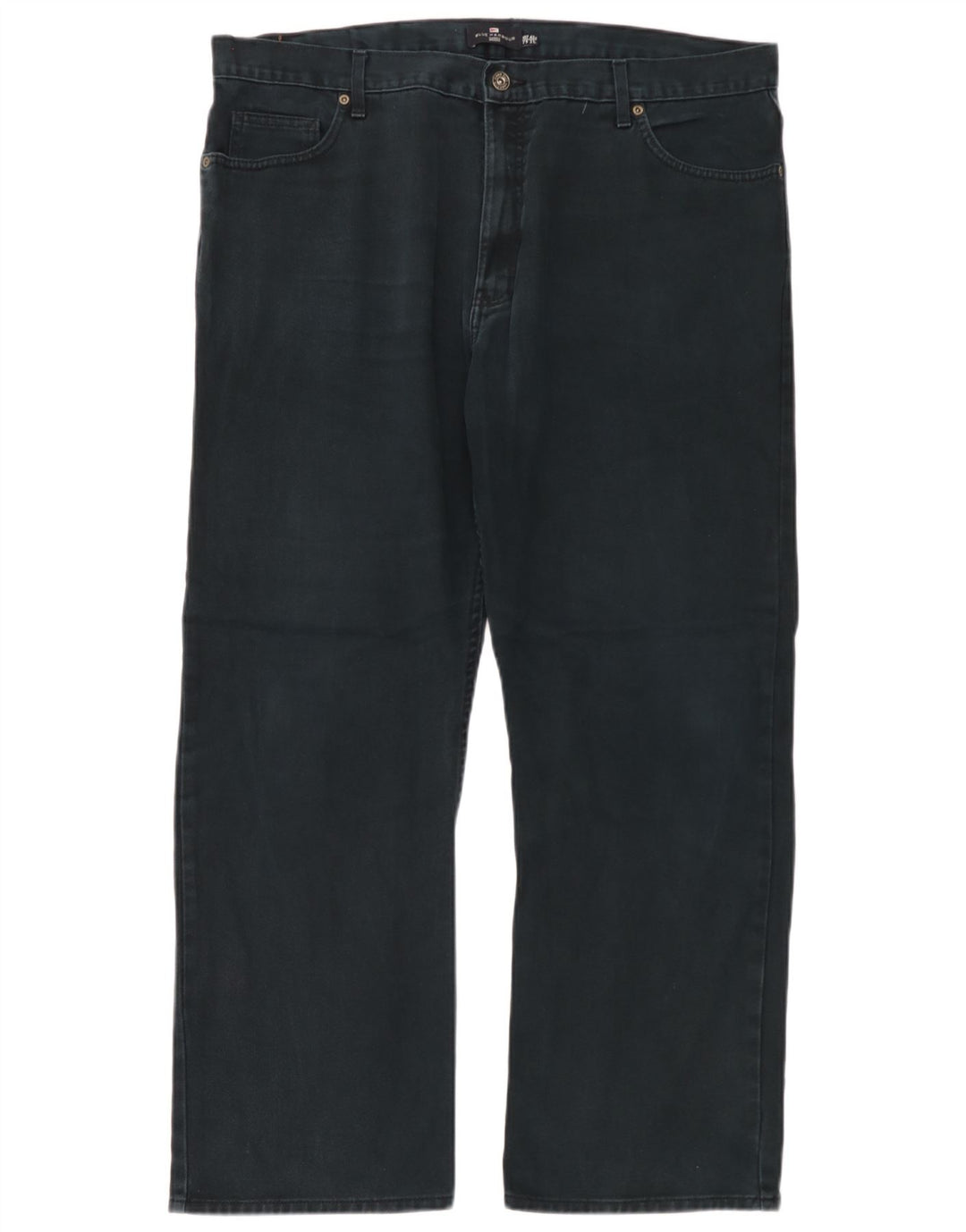 Marks & Spencer Mens Blue Harbour Straight Jeans W42 L31 Black Cotton
