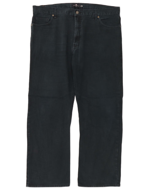 Marks & Spencer Mens Blue Harbour Straight Jeans W42 L31 Black Cotton