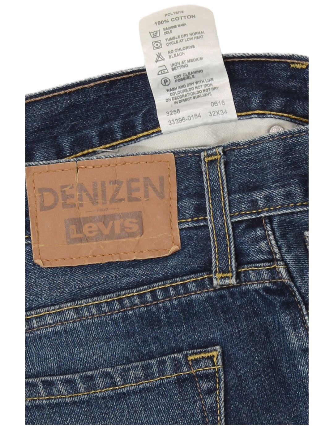 Levi's Mens Straight Jeans W32 L30 Blue Cotton