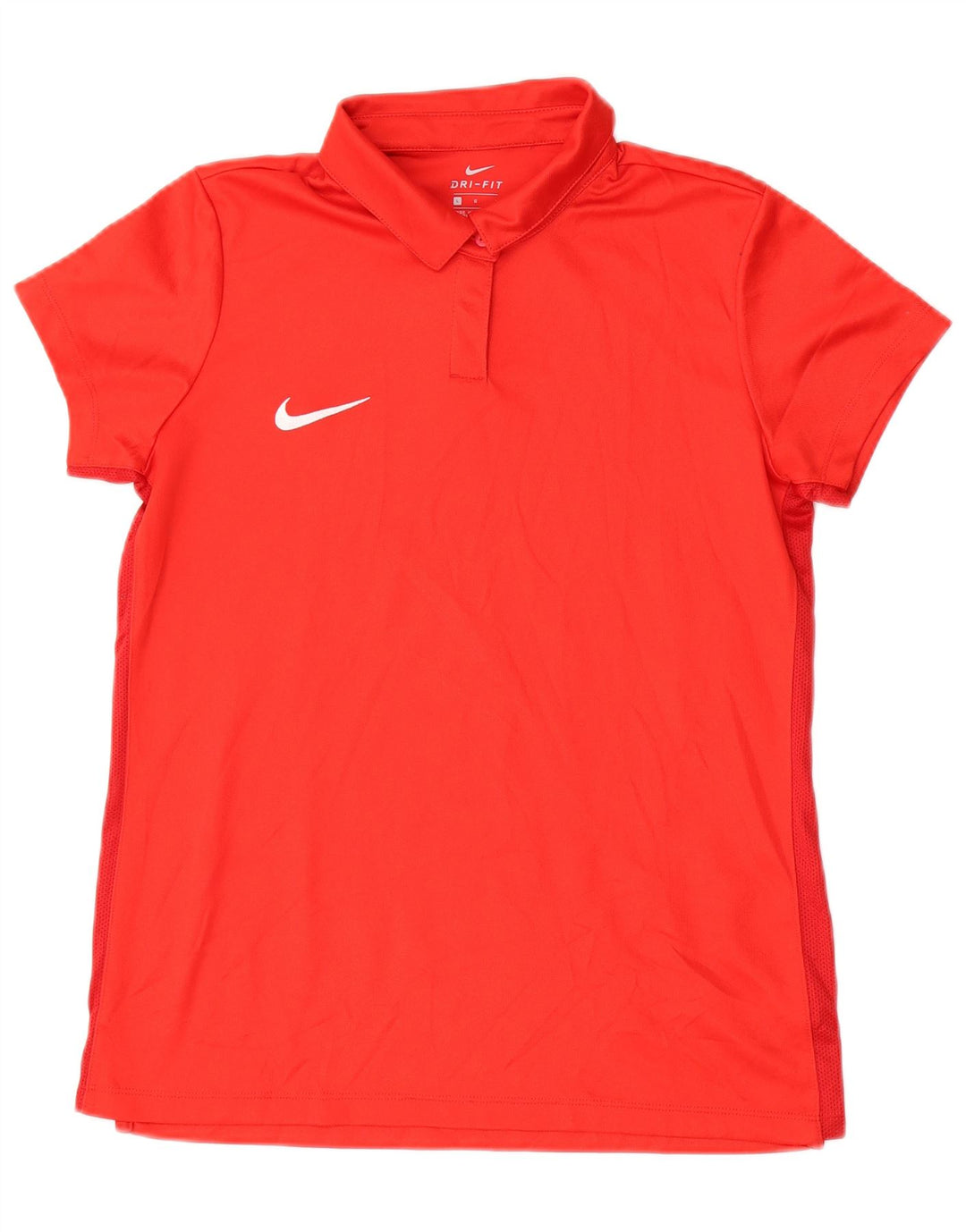 Nike Womens Dri Fit Polo Shirt UK 14 Large Red