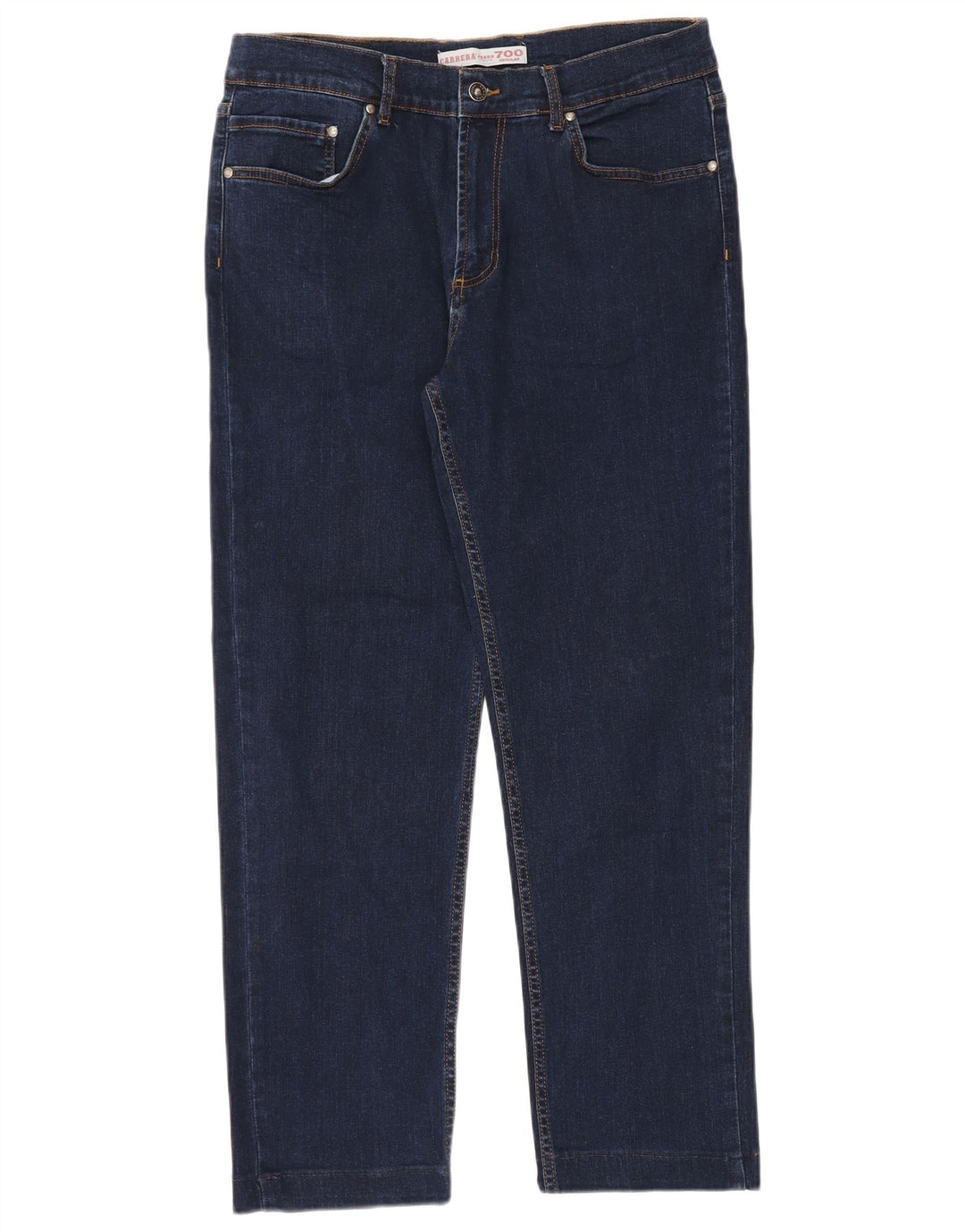 Carrera Mens 700 Regular Straight Jeans W34 L30 Navy Blue Cotton