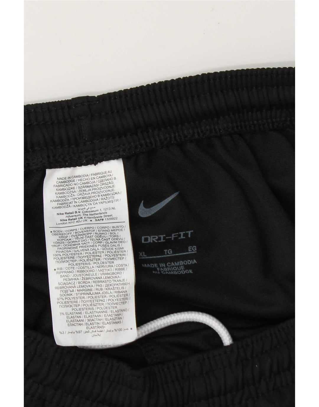 Pantaloni da tuta Nike Dri Fit da uomo XL poliestere nero