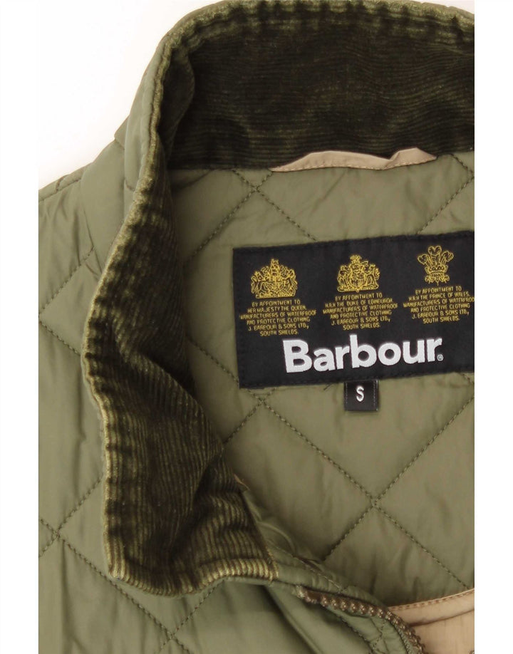 Giacca trapuntata da uomo Barbour UK 36 piccola verde