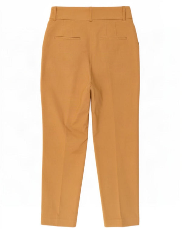 Zara Γυναικείο ψηλόμεσο κωνικό παντελόνι Chino Small W27 L27 Beige