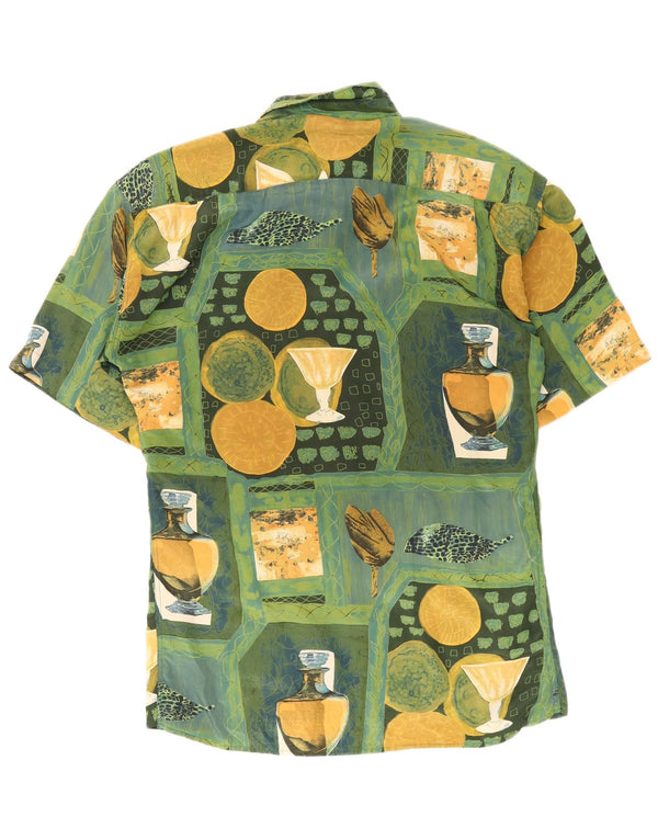 Camisa Pierre Cardin para hombre con estampado abstracto, talla 43/44, grande, multicolor