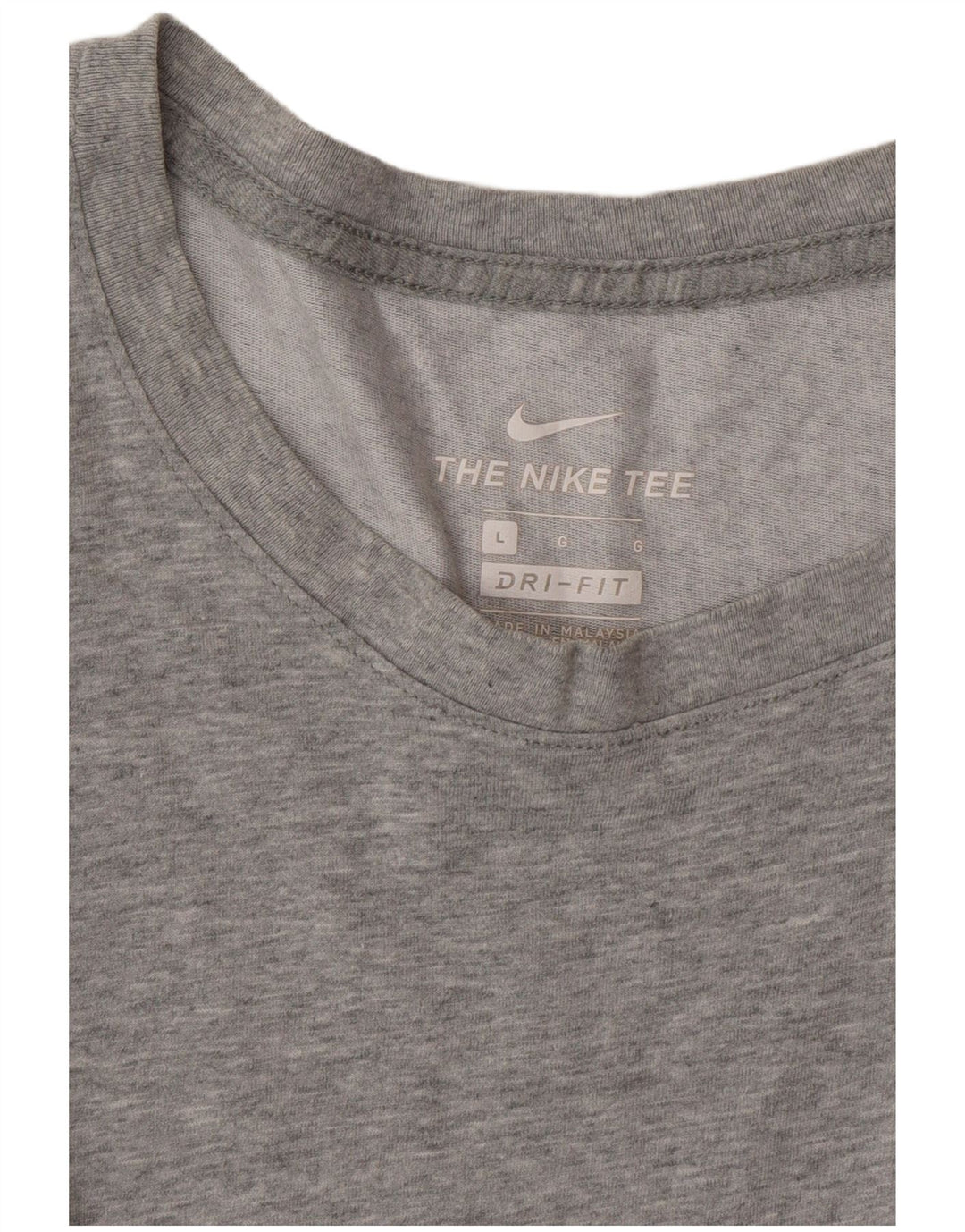 NIKE Mens Dri Fit T-Shirt Top Large Grey