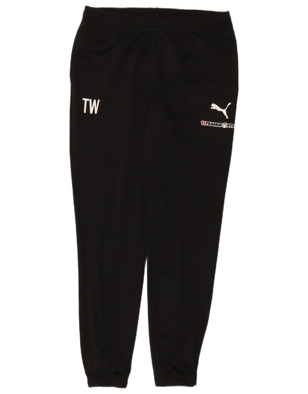 Puma Mens Graphic Tracksuit Trousers Joggers Large Black Polyester