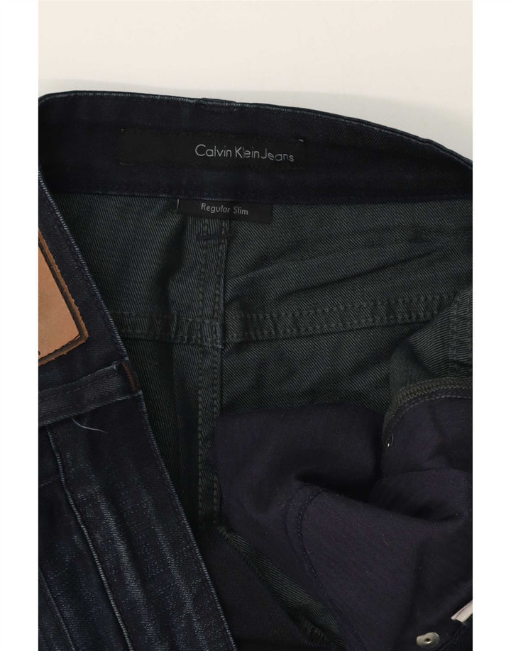 Calvin Klein Mens Regular Slim Jeans W32 L30 Plave